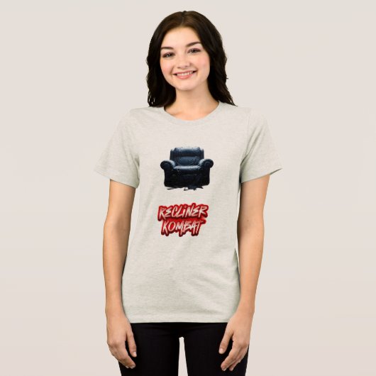 T-shirt En Tri-matière Chien contre Cat Recliner Kombat (Recto plein)