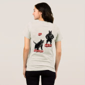 T-shirt En Tri-matière Chien contre Cat Recliner Kombat (Verso intégral)