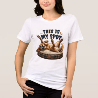 T-shirt En Tri-matière Chien drôle frottage de ventre – C'est mon endroit