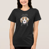 T-shirt En Tri-matière Chien frais avec Bubblegum mignon Beagle amusant (Recto)