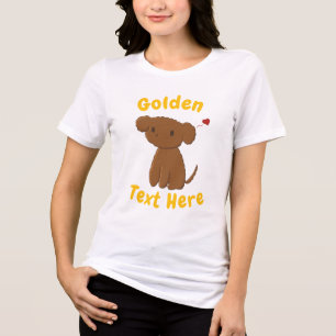 T-shirt En Tri-matière Chien Golden Doodle personnalisé