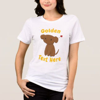 T-shirt En Tri-matière Chien Golden Doodle personnalisé