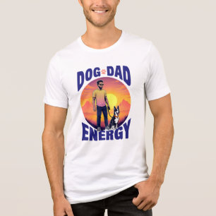 T-shirt En Tri-matière Chien Papa Energy