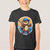 T-shirt En Tri-matière Chiens chauds et baseball (Recto)