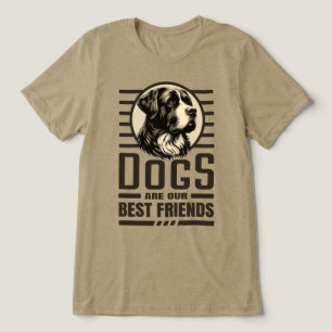 T-shirt En Tri-matière Chiens meilleurs amis