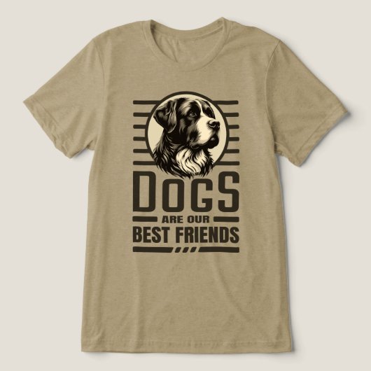 T-shirt En Tri-matière Chiens meilleurs amis (Design Recto)