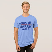 T-shirt En Tri-matière Chiens pour Harris Walz (Recto plein)