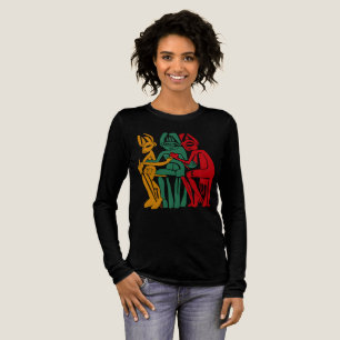 T-shirt En Tri-matière Chiffres Abstraits de guérison tribale