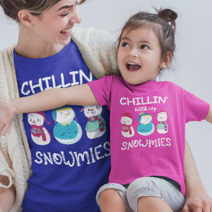 T-shirt En Tri-matière Chillin' Avec Mes neiges Noël