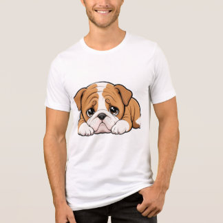 T-shirt En Tri-matière Chiot Bouledogue Anglais Grincheux Mignon - Bouled