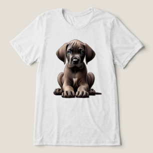 T-shirt En Tri-matière Chiot Dogue Allemand Mignon