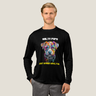 T-shirt En Tri-matière Chiots Salés : Vouloir S'amuser !