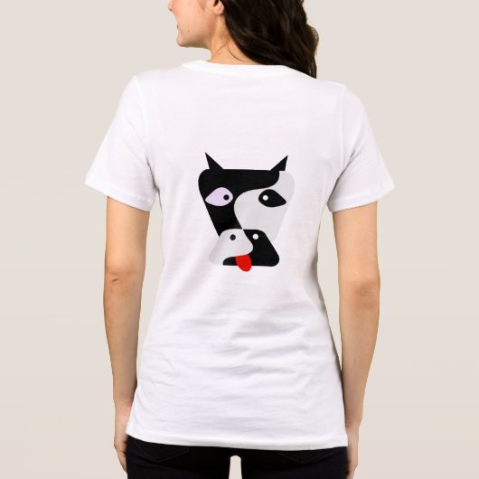 T-shirt En Tri-matière Chirt de vache stupide (Verso)