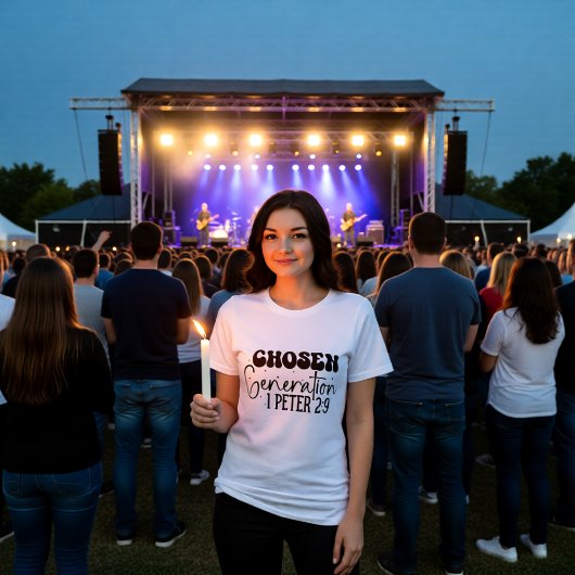 T-shirt En Tri-matière Chosen Generation 1 Peter 2:9 Affirmation