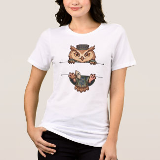 T-shirt En Tri-matière Chouette érudite sage qui regarde