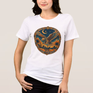 T-shirt En Tri-matière Chouette mystique arabe croissant de lune art du d