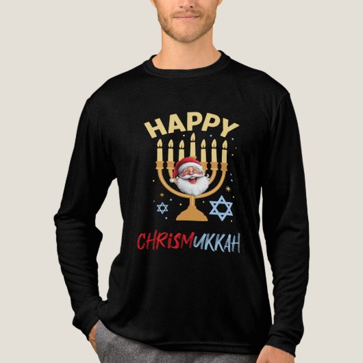 T-shirt En Tri-matière Chrismukkah, Family Chrismukkah (Recto)