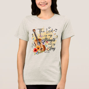 T-shirt En Tri-matière Christ personnalisé Le Seigneur est ma force