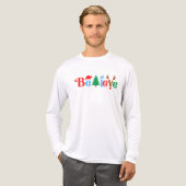 T-shirt En Tri-matière Christmas Believe (Recto complet)