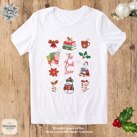 T-shirt En Tri-matière Christmas Book Lover T-Shirt