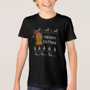 T-shirt En Tri-matière Christmas Cat