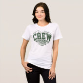 T-shirt En Tri-matière Christmas Crew Personalized Family Name (Recto plein)