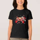 T-shirt En Tri-matière Christmas Gamer Controller Holiday Gaming Design (Recto)