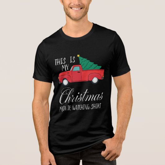 T-shirt En Tri-matière Christmas Movie Watch Chemise Moderne Funny Camion (Recto)