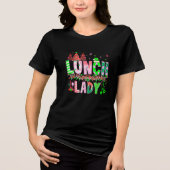 T-shirt En Tri-matière Christmas School Lunch Lady T-Shirt (Recto)