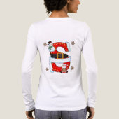 T-shirt En Tri-matière Christmas Snowman Letter S Personalized Sweater De (Verso)
