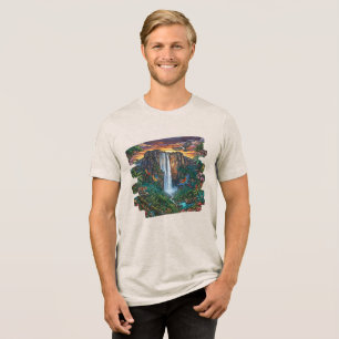 T-shirt En Tri-matière Chute d'Angel Merveille de la plus haute cascade a