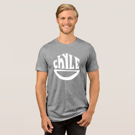 T-shirt En Tri-matière Chyle Smile Logo T-shirt gris/blanc (Recto plein)