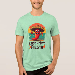 T-shirt En Tri-matière Cinco de Mayo Fiesta - soirée mexicaine épicée et