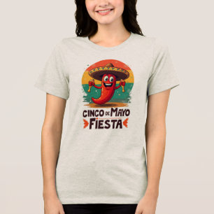 T-shirt En Tri-matière Cinco de Mayo Fiesta - soirée mexicaine épicée et