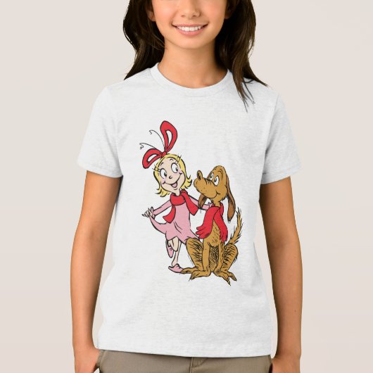 T-shirt En Tri-matière Cindy Lou Who and Max the Dog (Recto)
