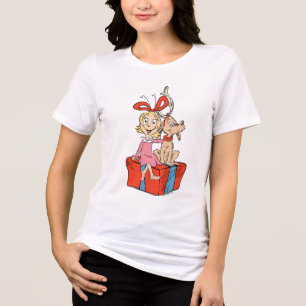 T-shirt En Tri-matière Cindy Lou Who et Max sur un cadeau
