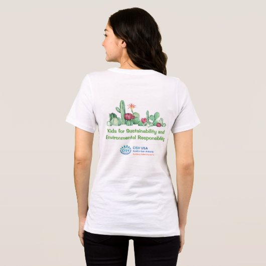 T-shirt En Tri-matière CISV Austin Environnement et durabilité Femme (Verso intégral)
