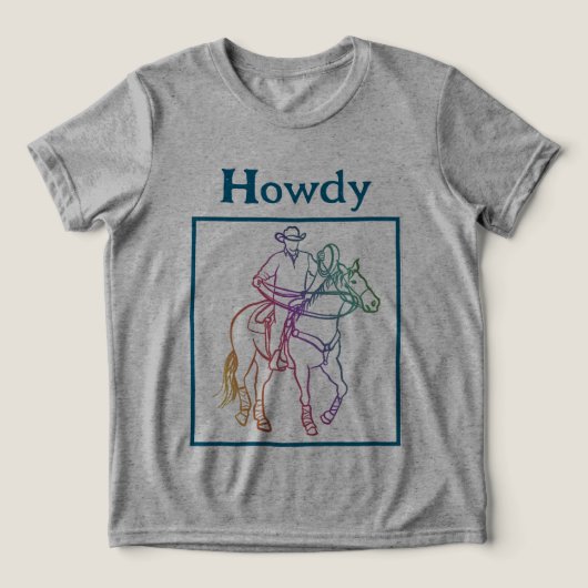 T-shirt En Tri-matière CISV Austin Howdy Cowboy (Design Recto)