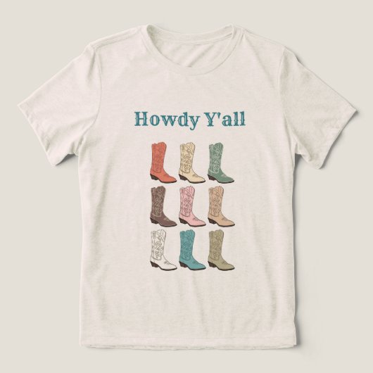 T-shirt En Tri-matière CISV Austin Howdy Y'all Femmes (Design Recto)