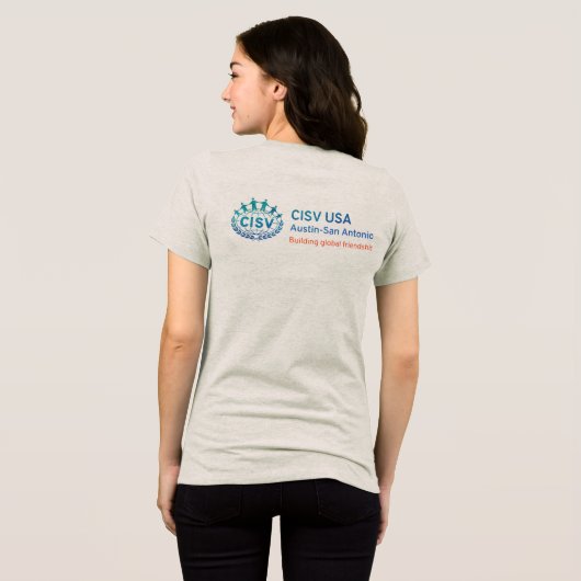 T-shirt En Tri-matière CISV Austin Howdy Y'all Femmes (Verso intégral)