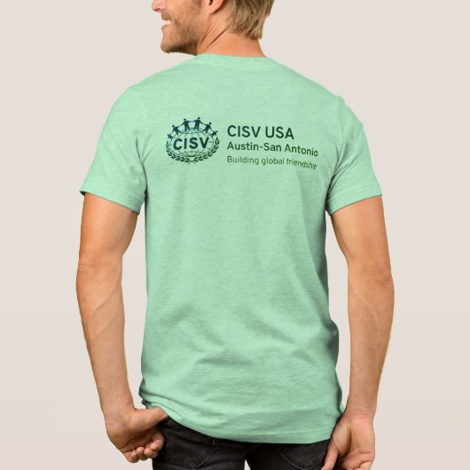 T-shirt En Tri-matière CISV Austin "J'aime CISV tellement." (Verso)