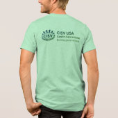 T-shirt En Tri-matière CISV Austin "J'aime CISV tellement." (Verso)