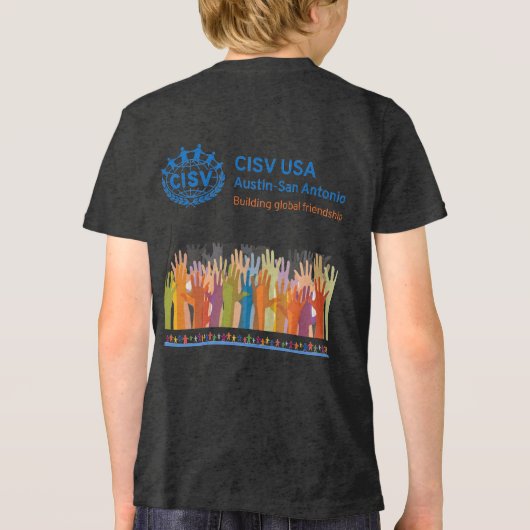 T-shirt En Tri-matière CISV Austin "Y'all Means All" Enfant (Verso)