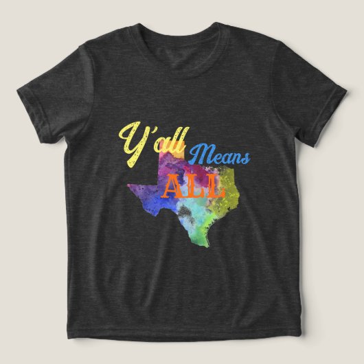T-shirt En Tri-matière CISV Austin "Y'all Means All" Enfant (Design Recto)