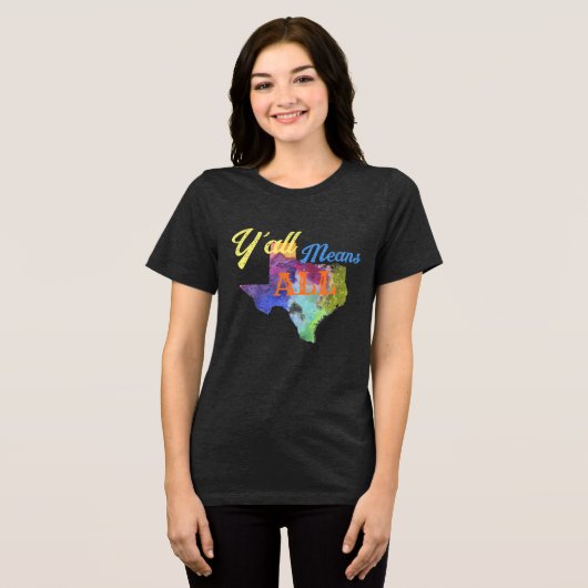 T-shirt En Tri-matière CISV Austin "Y'all Means All" Femmes (Recto plein)