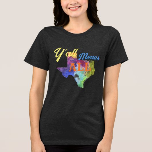 T-shirt En Tri-matière CISV Austin "Y'all Means All" Femmes (Recto)
