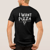 T-shirt En Tri-matière Citation Amusante De Pizza (Verso)