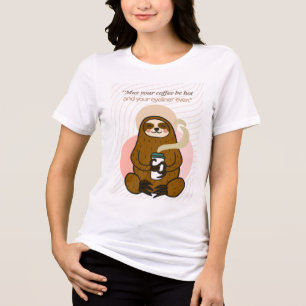 T-shirt En Tri-matière citation de café