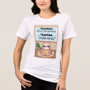 T-shirt En Tri-matière citation de café