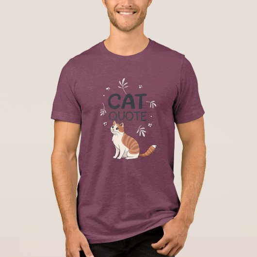 T-shirt En Tri-matière Citation de chat (Recto)